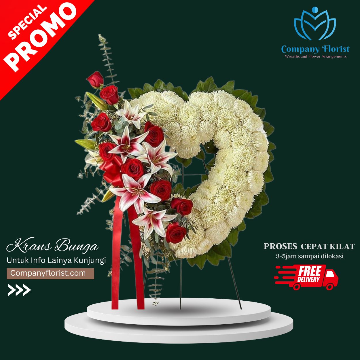 Standing Flower Love Jumbo Premium